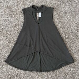 Nectar Clothing women’s green blouse tank shirt top size Small